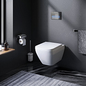 Am.Pm Spirit V2.0 Унитаз подвесной 35,5х50 см, безободковый с крышкой микролифт, цвет: белый глянец C701701SC