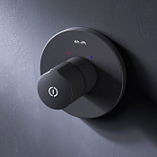 Am.Pm X-Joy Смеситель для душа встраиваемый с внутренней частью на 1 потребитель, цвет: черный мат. F85A65722