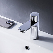 Am.Pm X-Joy Смеситель для раковины, без донного клапана, длина излива 9,9 см, цвет: хром глянец F85A02500