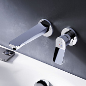 Am.Pm X-Joy Смеситель для раковины встр. с внутренней частью, излив 18,7 см, цвет: хром глянец F85A72600