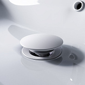 Am.Pm Донный клапан click-clack с переливом, цвет: белый матовый F0700P33