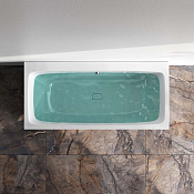 Am.Pm Func Ванна пристенная 150х70 см, слив по центру, акрил, цвет: белый глянцевый W84A-150-070W-A