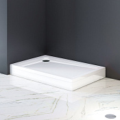 Am.Pm Gem Душевой поддон из акрила, 120х80х15,2h см, цвет: белый глянцевый W90T-404-12080W
