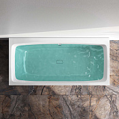 Am.Pm Func Ванна пристенная 170х80 см, слив по центру, акрил, цвет: белый глянцевый W84A-170-080W-A