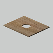 Am.Pm Func Столешница под раковину 60,4х50х1,6h см, с 1-м отвер. под раковину, цвет: темное дерево M8FST0600OF