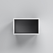 Am.Pm Func Полка модульная открытая, 40х35х25h см, цвет: белый глянцевый M8FOH0401WG