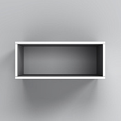 Am.Pm Func Полка модульная открытая, 60х35х25h см, цвет: белый матовый M8FOH0601WM