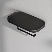 Am.Pm Func Держатель туалетной бумаги с полочкой, подвесной, цвет: черный матовый A8F341422