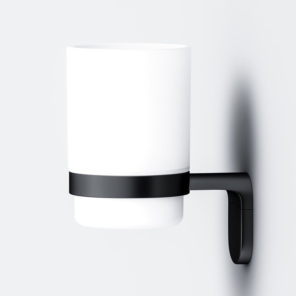 Am.Pm X-Joy Стакан подвесной, стеклянный, цвет: черный матовый A8434322