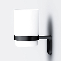 Am.Pm X-Joy Стакан подвесной, стеклянный, цвет: черный матовый A8434322