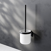 Am.Pm X-Joy Ершик для унитаза, подвесной, стеклянная колба, цвет: черный матовый A8433322