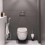 Am.Pm Sensation Унитаз подвесной 38,5x55,5 см, с гигиеническим душем, сиденье, цвет: белый глянцевый CK30H0904W