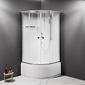 Am.Pm X-Joy Душевая кабина 88х206h см, универсальная, стекло прозрачное 4 мм, цвет: хром матовый W94C-401A-090MT