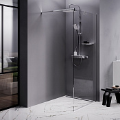 Am.Pm Func Душевое ограждение walk-in 90,1х200h см, прозрачное 8 мм, цвет: хром глянцевый W84WI-90-F1-MTE