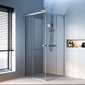 Am.Pm X-Joy Душевой уголок 88,4x88,4x190h см, универсальный, цвет: хром матовый W94G-403-9090-МТ