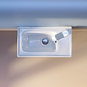 Am.Pm X-Joy Раковина подвесная 44х25 см, с переливом, 1 отверстие под смеситель, цвет: белый глянец M85AWCC0452WG64