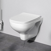 Am.Pm X-Joy Унитаз подвесной 36x52 см, безободковый, цвет: белый глянцевый C85A1702SC