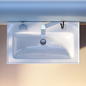 Am.Pm X-Joy Раковина накладная 78,5х45 см, с переливом, 1 отв. под смеситель, цвет: белый глянцевый M85AWCC0802WG64