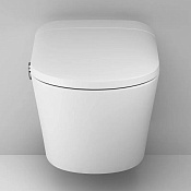 Am.Pm Sensation Унитаз подвесной 42,5х59,5 см, безободковый с крышкой микролифт, цвет: белый глянец CCC301700SC