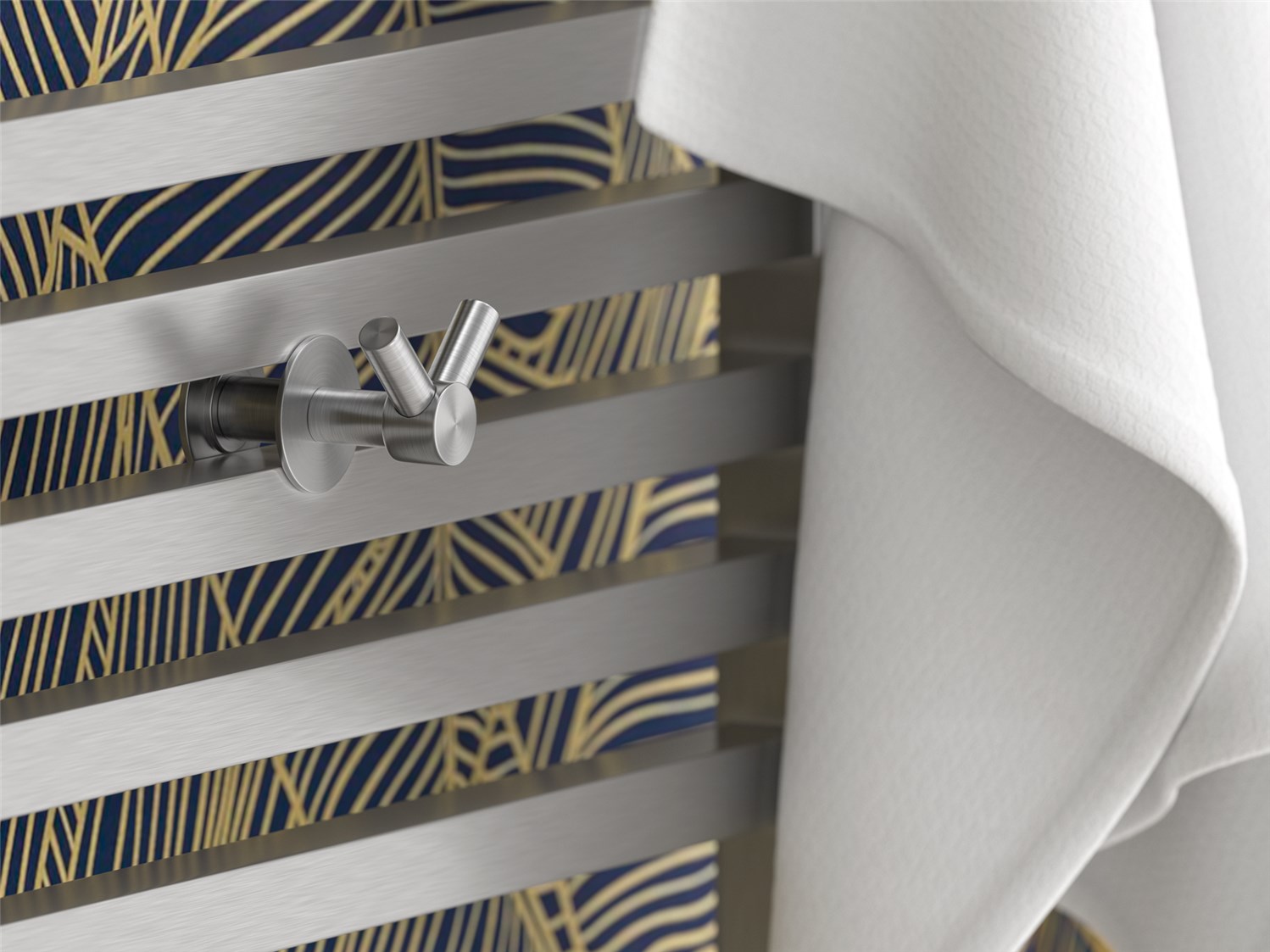 Сунержа Виват Крючок двойной подвесной для полотенцесушителя, нержавеющая сталь, цвет: сатин 071-2010-0005