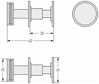 Сунержа Диско Крючок подвесной для полотенцесушителя, нержавеющая сталь, цвет: матовый чёрный 31-2010-0006