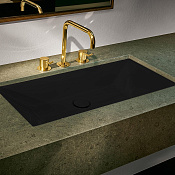 Bette Loft Раковина встраиваемая снизу 74x38,6 см, без отверстия под смеситель, цвет: черный матовый A231-035