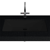 Bette Loft Раковина встраиваемая снизу 74x38,6 см, без отверстия под смеситель, цвет: черный матовый A231-035