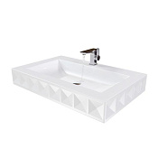 Bette Loft Ornament Раковина подвесная 80x49,5 см, без перелива и донного клапана, цвет: белый A230-000 SWV1A