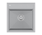 Paulmark STEPIA Кухонная мойка IT-GRANIT 51x50 см, цвет: серый дым PM115051-GRS