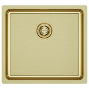 Paulmark Vista Кухонная мойка нержавеющая сталь 48x44 см, цвет: светлое золото PM304844-LG