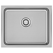 Paulmark Vista Кухонная мойка нержавеющая сталь 54x44 см, цвет: брашированная сталь PM305444-BS