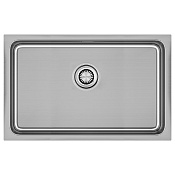 Paulmark Vista Кухонная мойка нержавеющая сталь 74x44 см, цвет: брашированная сталь PM307444-BS