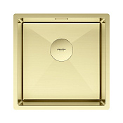 Paulmark Next Кухонная мойка нержавеющая сталь 44x44 см, цвет: светлое золото PM214444-LG
