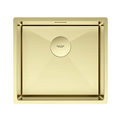 Paulmark Next Кухонная мойка нержавеющая сталь 48x44 см, цвет: светлое золото PM214844-LG