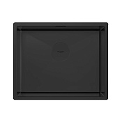 Paulmark Next Кухонная мойка нержавеющая сталь 54x44 см, цвет: матовый черный PM215444-MBN