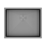 Paulmark Next Кухонная мойка нержавеющая сталь 54x44 см, цвет: матовый серый PM215444-MG