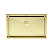 Paulmark Next Кухонная мойка нержавеющая сталь 74x44 см, цвет: светлое золото PM217444-LG