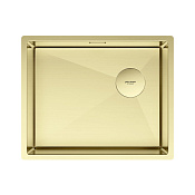 Paulmark Next-Skew Кухонная мойка нержавеющая сталь 54x44 см, цвет: светлое золото PM885444-LG