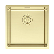 Paulmark Lassan Кухонная мойка нержавеющая сталь 44x44 см, цвет: светлое золото LA44-LG