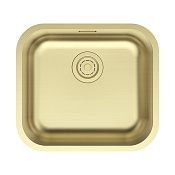 Paulmark Vello Кухонная мойка нержавеющая сталь 48x44 см, цвет: светлое золото VE48-LG