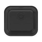 Paulmark Vello Кухонная мойка нержавеющая сталь 48x44 см, цвет: матовый черный VE48-MBN