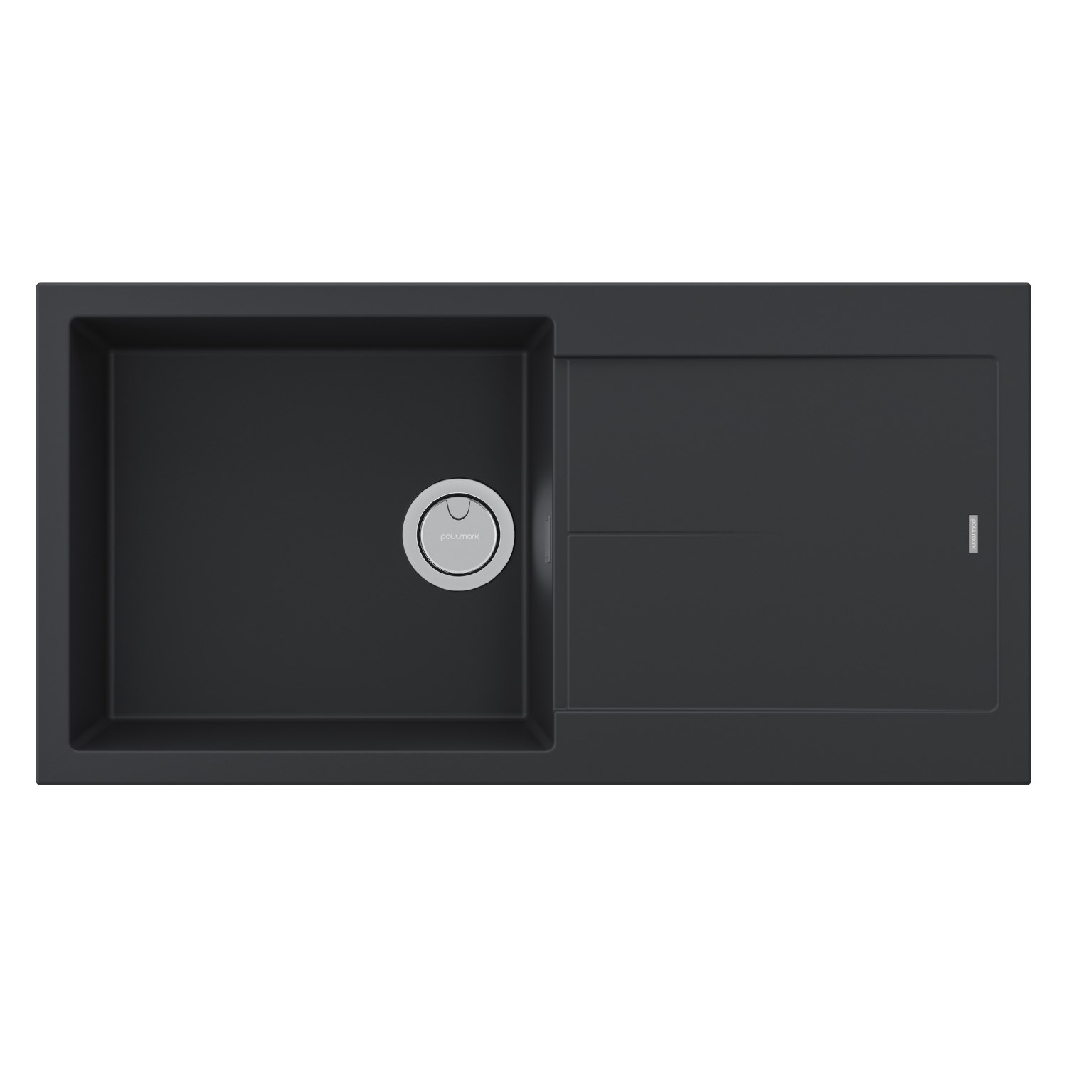 Paulmark Extensio Кухонная мойка Acrystone 99x50 см, цвет: anthracite PM989950-AN