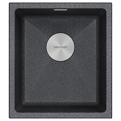 Paulmark Lumi Кухонная мойка It-Granit 41x46 см, цвет: графит LU41-DG