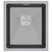 Paulmark Lumi Кухонная мойка It-Granit 41x46 см, цвет: серый металлик LU41-GRM