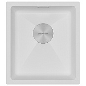 Paulmark Lumi Кухонная мойка It-Granit 41x46 см, цвет: белый LU41-WH