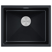 Paulmark Lumi Кухонная мойка It-Granit 55,5x46 см, цвет: черный LU55-BLM