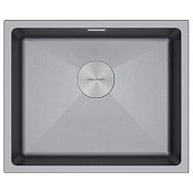 Paulmark Lumi Кухонная мойка It-Granit 55,5x46 см, цвет: серый металлик LU55-GRM