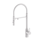 Paulmark Magneto One Смеситель для кухни с гибким изл. и возм. подключ. фильтра, цвет: белый матовый Ma213188-WH