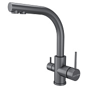 Paulmark Essen Смеситель для кухни с возможностью подключения фильтра, цвет: матовый серый Es213011-MG