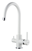 Paulmark Essen Смеситель для кухни с возможностью подключения фильтра, цвет: белый матовый Es213211-WH